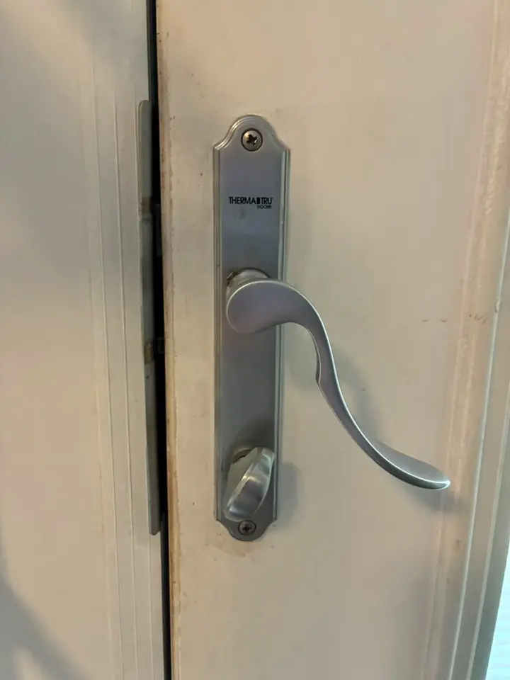 Front door handleset lever — Kwikey Locksmith job near Middletown